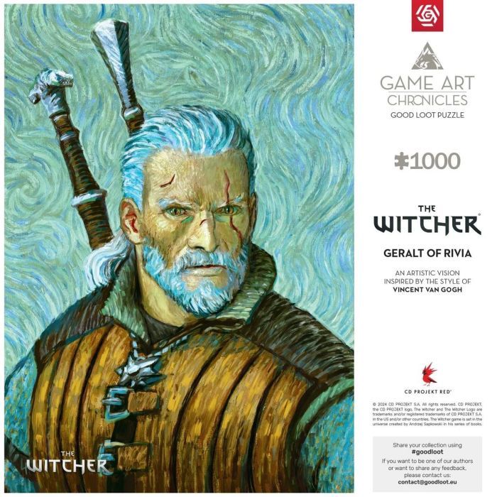 Пазл GoodLoot The Witcher Geralt of Rivia & Vincent van Gogh 1000 эл. (5908305247548) изображение 5