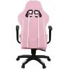 Кресло игровое Аклас Стрек Light ANF Розовый (PU-розовый/белый) (00160345) изображение 5