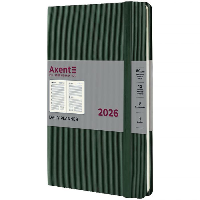 Тижневик Axent датований 2026 Partner Lines, 145х210, чорний (8815-26-01-A)