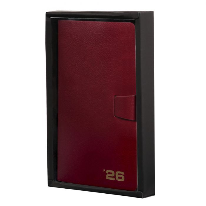 Тижневик Leo planner датований 2026 "Alpha", м‘який, бордовий, 352 сторінки (252630) зображення 3