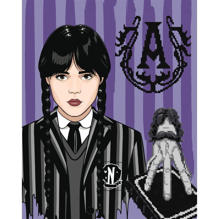Картина по номерам Santi Wednesday Gothic duo 40х50 см, алмазна мозаїка (954993) > ціни в Києві та Україні Картина по номерам Santi Wednesday Gothic duo 40х50 см, алмазна мозаїка (954993)