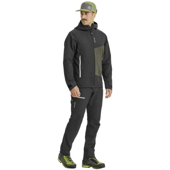 Куртка Ortovox Seceda Softshell Jacket Mns black raven - L - чорний (025.001.1194) изображение 2