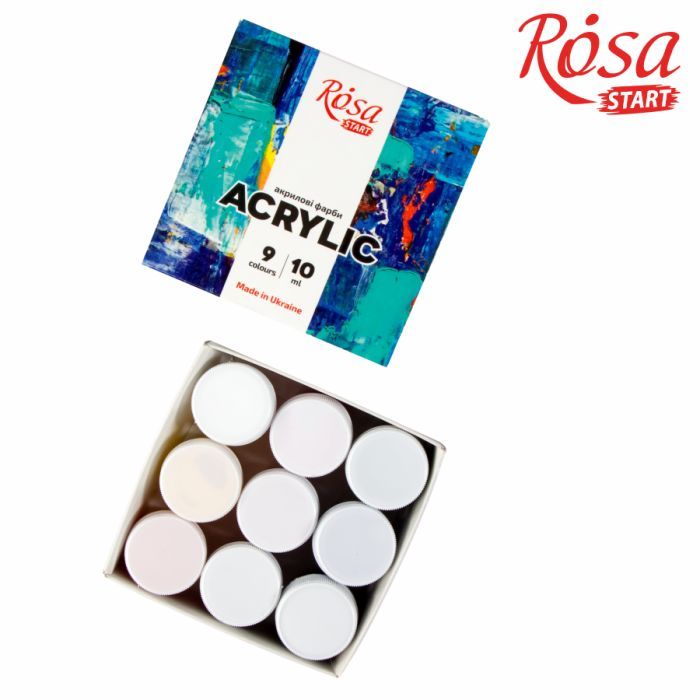 Акриловые краски Rosa START COLOR 9 x10мл (4823098530992) изображение 3