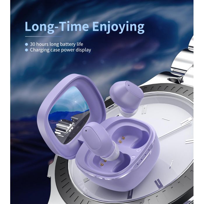 Навушники Choetech TWS Small Cube Purple (BH-T23-PU) зображення 4