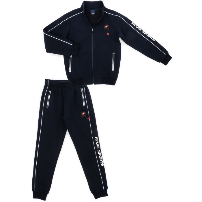 Спортивний костюм дитячий A-Yugi флісовий (5227-170B-blue)