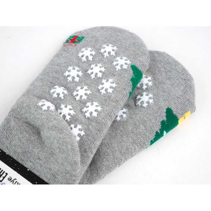 Шкарпетки дитячі Bross махрові новорічні (10968-2-4-rgray) зображення 3
