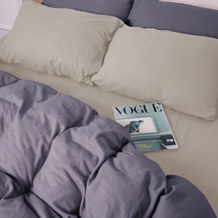 Постельное белье MirSon 004-001 Cappuchino/Ash grey Фланель 2x143x210 Семейный (2200009658495) изображение 4