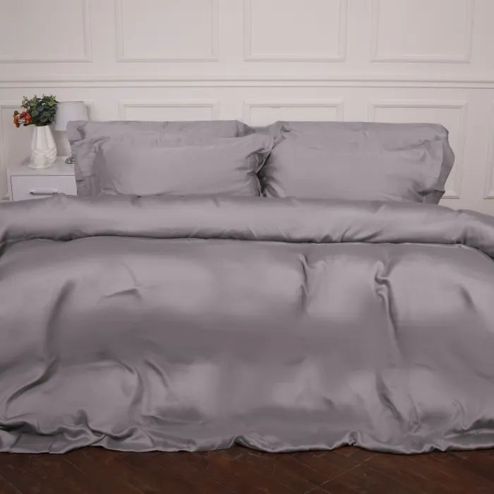 Постельное белье MirSon Tencel №06 Gray 143х210 полуторный (2200009370472)