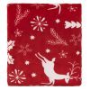 Плед Ardesto Christmas Flannel 160х200см, 100% полиэстер, олени, красный (ART0126PB) изображение 2