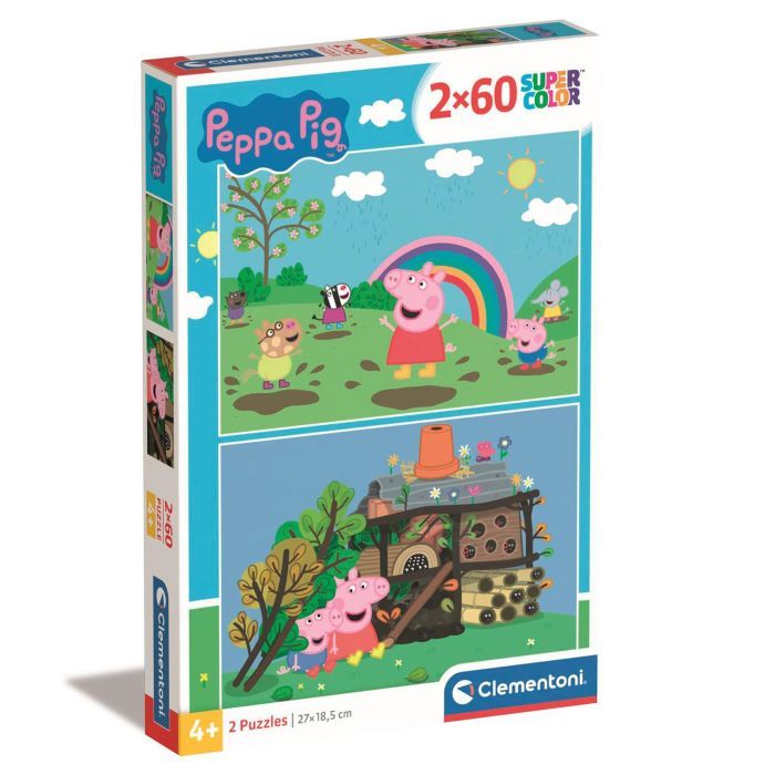 Пазл Clementoni 2 в 1 Peppa Pig, 2 по 60 елементів (21622)