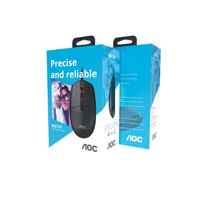 Мишка AOC MS130B USB Black (MS130B/LA) зображення 12