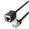 Патч-корд 1м, F/UTP Cat 6 Ethernet RJ45 Extension Male/Female Patch Cords NW112 Black Ugreen (11279)