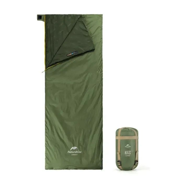 Спальный мешок Naturehike LW180 Mini NH21MSD04, правий, XL, темно-зелений (6975641884378)