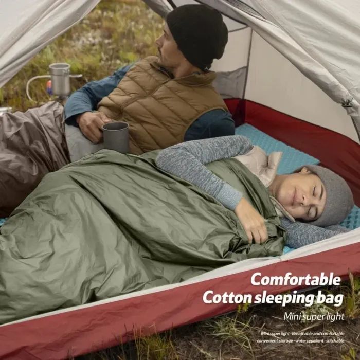 Спальный мешок Naturehike LW180 Mini NH21MSD04, правий, XL, темно-зелений (6975641884378) изображение 5