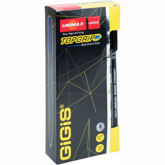 Ручка кулькова Unimax Topgrip, чорна (UX-148-01) зображення 3