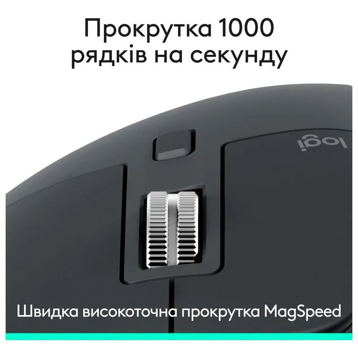 Мышка Logitech MX Master 3S Performance Bluetooth Graphite (910-007501) изображение 3
