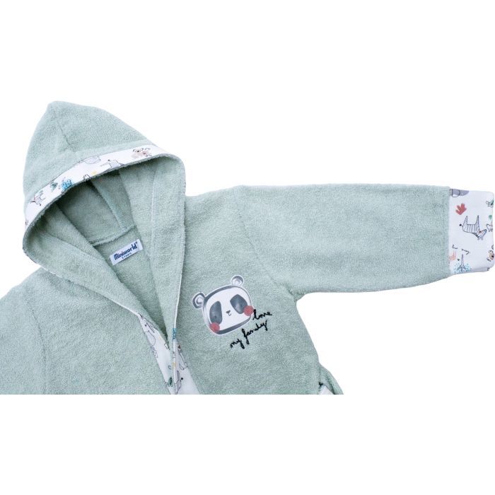 Халат дитячий Miniworld махровий (17015-128-green) зображення 3