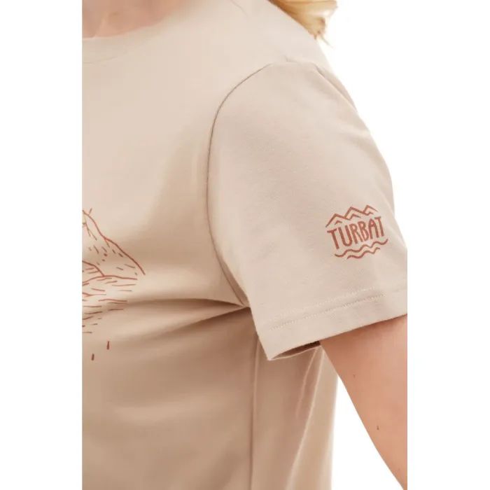 Футболка Turbat Geometria Wmn light taupe - XL - бежевий (012.004.5119) зображення 2
