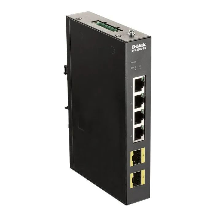 Коммутатор сетевой D-Link Промисловий комутатор D-Link DIS-100G-6S 4xGE, 2xSFP, Некерований (DIS-100G-6S)
