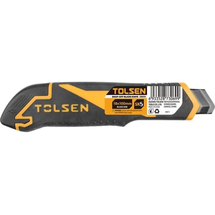 Нож канцелярский Tolsen 18 мм SK5 Ерго (30091) изображение 2