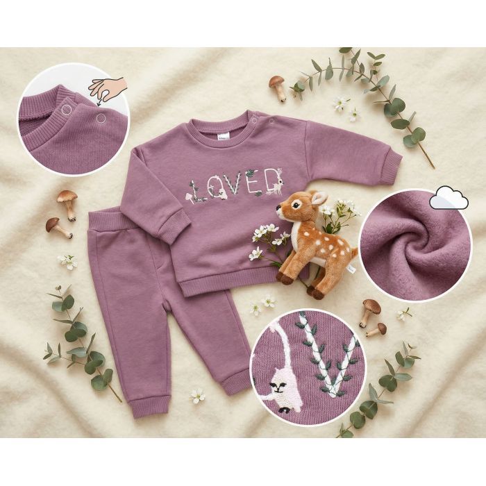 Спортивный костюм детский Soft Kids LOVED (111-74G-lilac) изображение 9