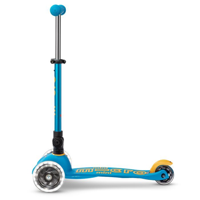 Самокат Micro Mini Deluxe Foldable LED" складний Блакитний океан" (MMD200) зображення 3