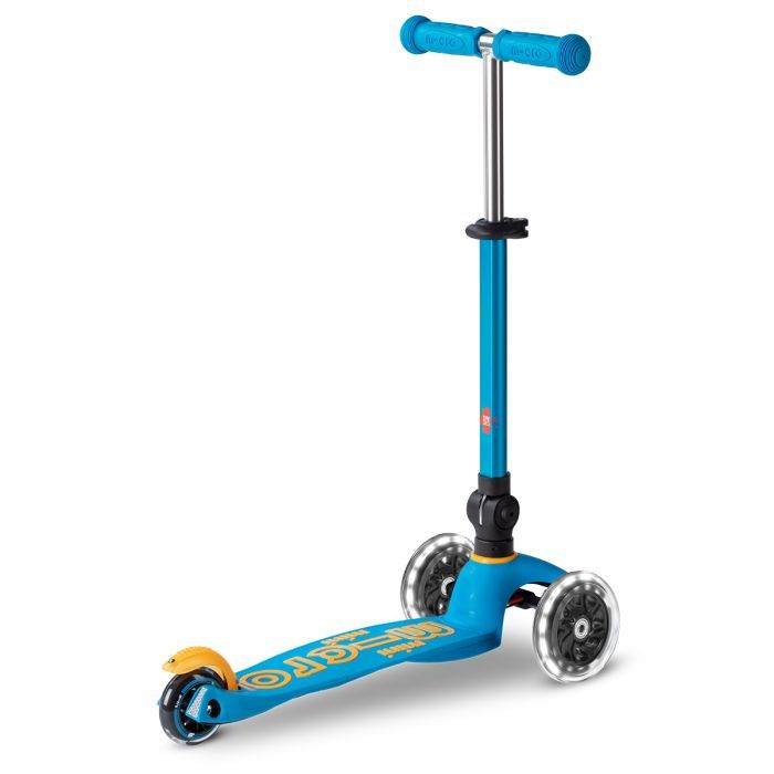 Самокат Micro Mini Deluxe Foldable LED" складний Блакитний океан" (MMD200) зображення 4