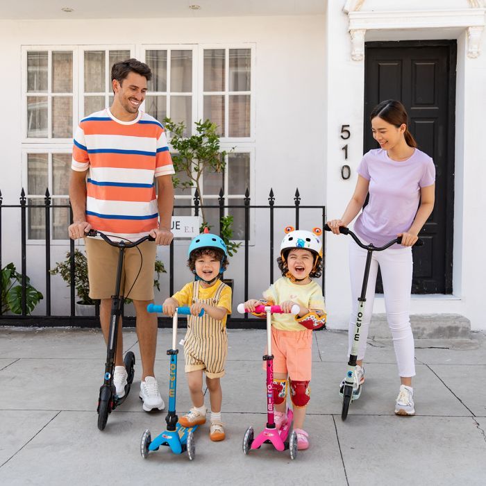 Самокат Micro Mini Deluxe Foldable LED" складний Синій" (MMD196) изображение 8