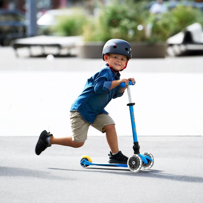 Самокат Micro Mini Deluxe Foldable LED" складний Блакитний океан" (MMD200) зображення 9