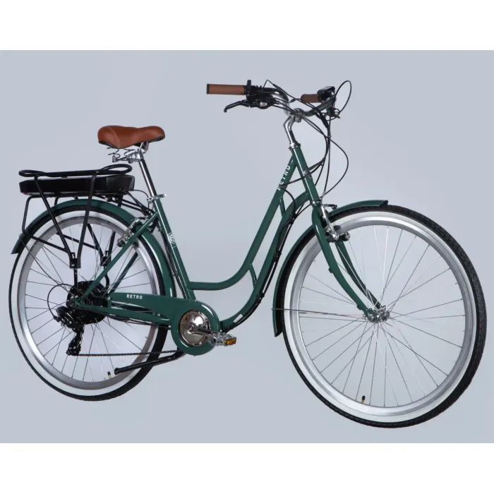 Електровелосипед Dorozhnik 28" eRETRO Vbr FR рама-19" 36B 13А*г 500Вт 2026 чорний (ELB-D-28-113) зображення 2