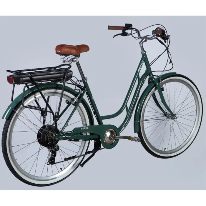 Електровелосипед Dorozhnik 28" eRETRO Vbr FR рама-19" 36B 13А*г 500Вт 2026 чорний (ELB-D-28-113) зображення 3