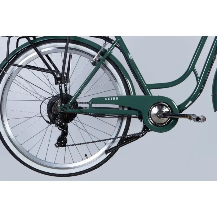 Електровелосипед Dorozhnik 28" eRETRO Vbr FR рама-19" 36B 13А*г 500Вт 2026 чорний (ELB-D-28-113) зображення 5