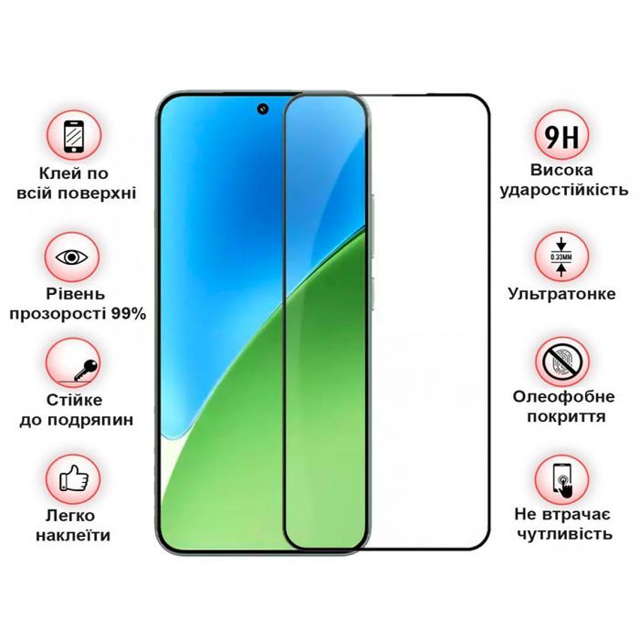 Стекло защитное BeCover Xiaomi Redmi Note 15 Pro 5G Black (714891) изображение 3