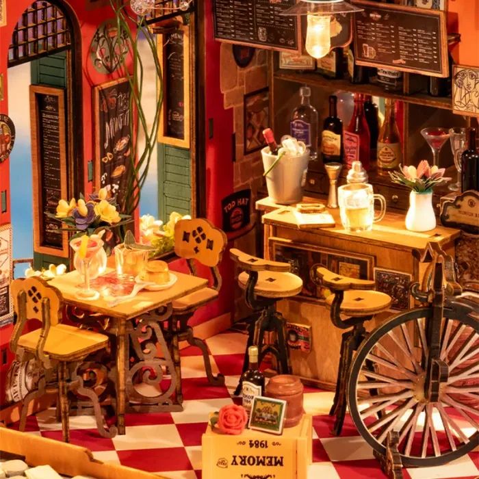 Конструктор Robotime Rolife деревянный 3D Бар і ресторан Che (DG173) изображение 6