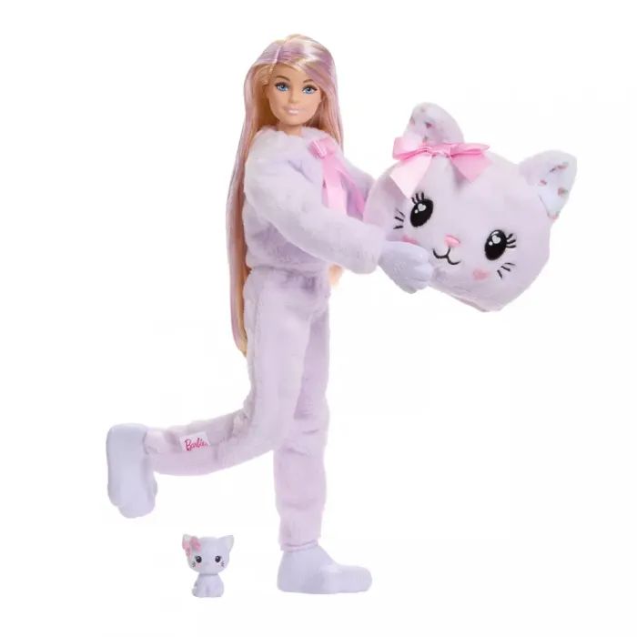 Кукла Barbie Cutie Reveal Милые бантики Котенок (JJP64) изображение 2