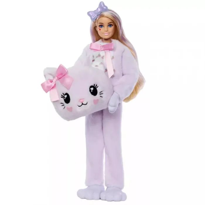 Кукла Barbie Cutie Reveal Милые бантики Котенок (JJP64) изображение 3