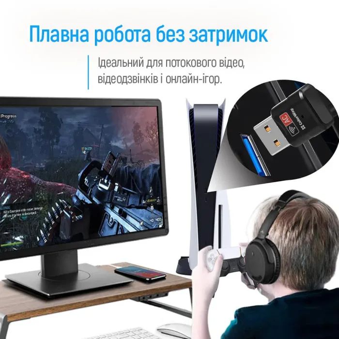 Сетевая карта Wi-Fi ColorWay CW-AD-W2 изображение 9