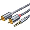 Кабель мультимедійний 3.5mm M to 2xRCA M 2.0m Essager (EYPZJ-MYA0H) зображення 2