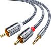 Кабель мультимедійний 3.5mm M to 2xRCA M 2.0m Essager (EYPZJ-MYA0H)
