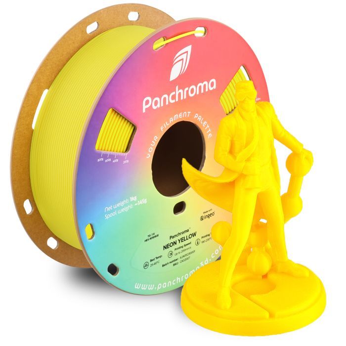Пластик для 3D-принтера Polymaker PLA PANCHROMA NEON 1,75mm 1kg YELLOW (CA02007) зображення 4
