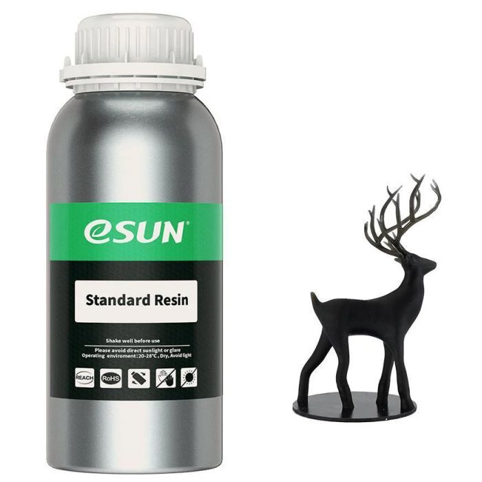Фотополімерна смола eSUN Resin standard UV/LCD Black 1kg (STANDARDRESIN-B1000G)