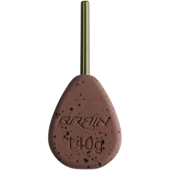 Грузило Brain In-Line Flat Lead 140g 2шт/уп Brown (1858.32.20)