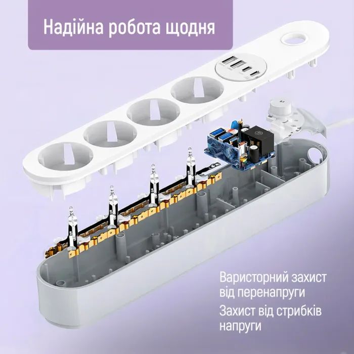 Сетевой фильтр питания ColorWay CW-CHE44PDW изображение 11