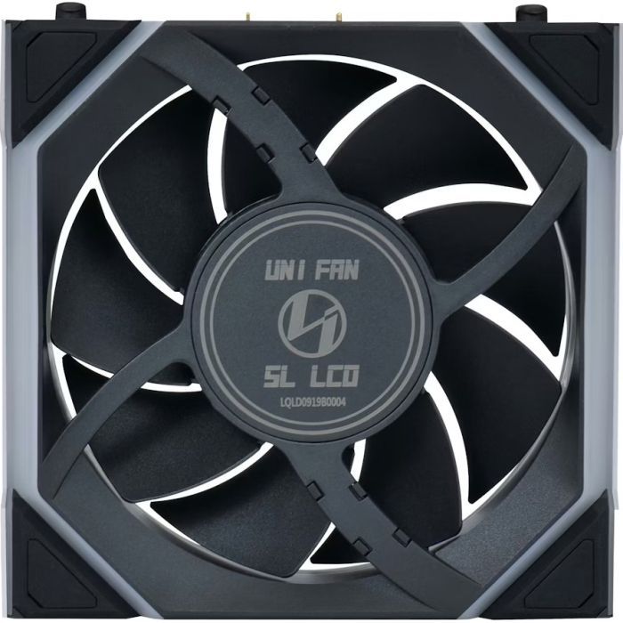 Кулер для корпуса Lian Li UNI Fan SL WIRELESS LCD 120-1, Black (G99.12SLLCD1W1B.00) изображение 3