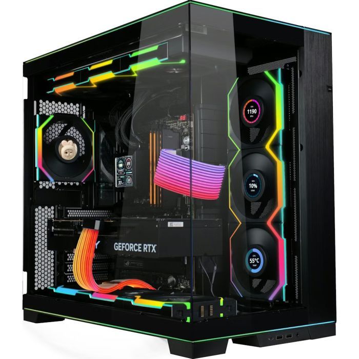 Кулер для корпуса Lian Li UNI Fan SL WIRELESS LCD 120-1, Black (G99.12SLLCD1W1B.00) изображение 8