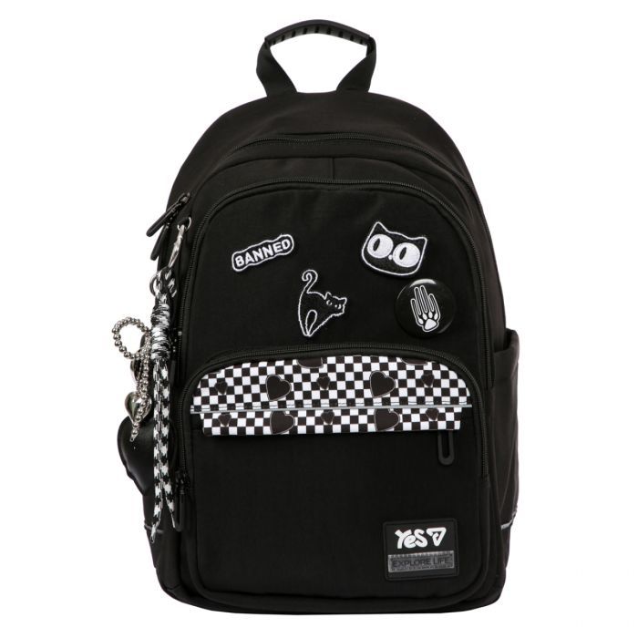Рюкзак школьный Yes Black Cat TS-47M (550306) изображение 2
