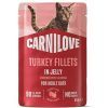 Вологий корм для кішок Carnilove Jelly Turkey with Valerian 85 г (8595602584703)