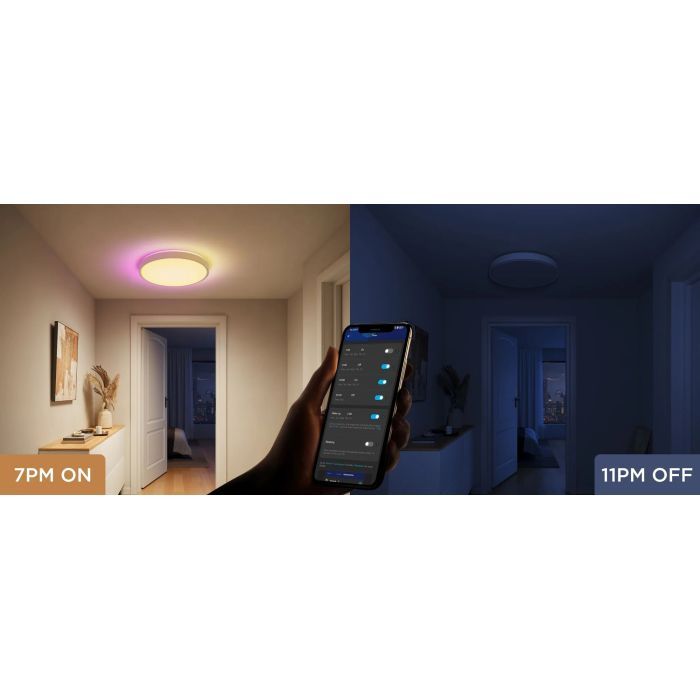 Світильник Govee 38cm Smart Ceiling Light Pro, RGBICWW, WI-FI/Bluetooth, білий (H60A6C01) зображення 10