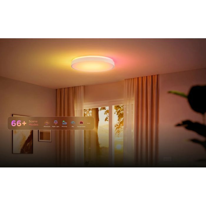 Світильник Govee 38cm Smart Ceiling Light Pro, RGBICWW, WI-FI/Bluetooth, білий (H60A6C01) зображення 13