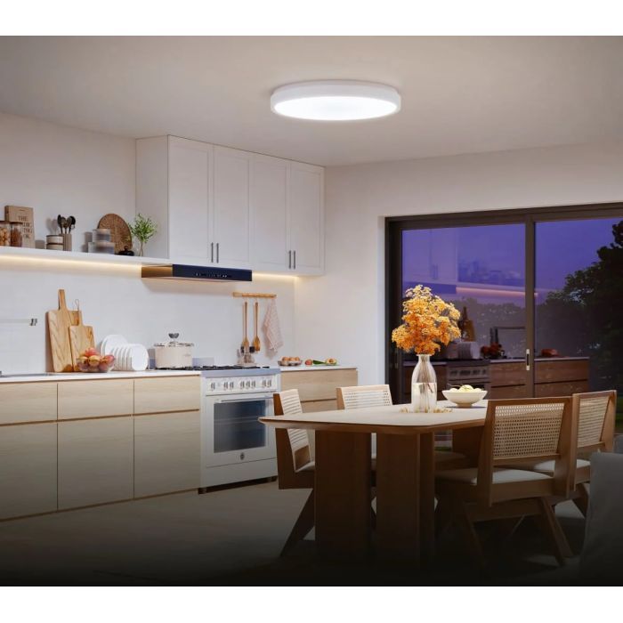 Світильник Govee 38cm Smart Ceiling Light Pro, RGBICWW, WI-FI/Bluetooth, білий (H60A6C01) зображення 2